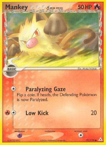 Carta Mankey (70/110) do set EX Holon Phantoms — Pokémon TCG | Bynx