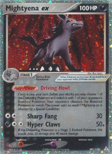 Carta Mightyena ex (101/110) do set EX Holon Phantoms — Pokémon TCG | Bynx