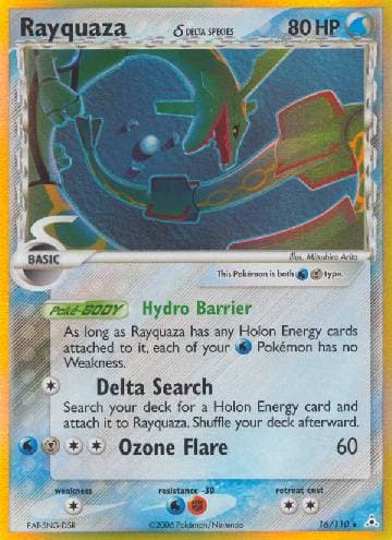 Carta Rayquaza (16/110) do set EX Holon Phantoms — Pokémon TCG | Bynx