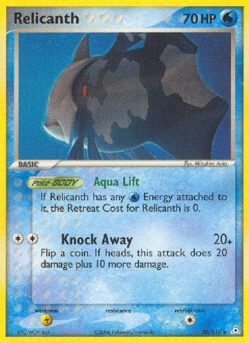Carta Relicanth (30/110) do set EX Holon Phantoms — Pokémon TCG | Bynx