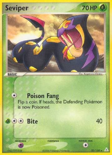 Carta Seviper (32/110) do set EX Holon Phantoms — Pokémon TCG | Bynx