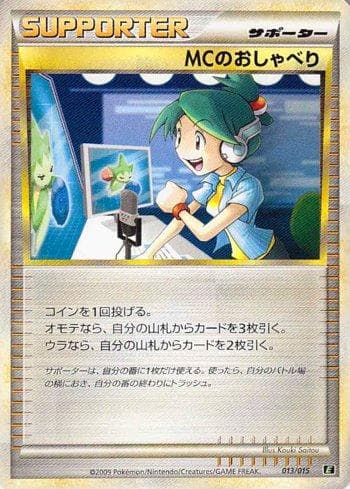 Carta Emcee's Chatter (013/015) do set Liga BR — ELEA — Pokémon TCG | Bynx