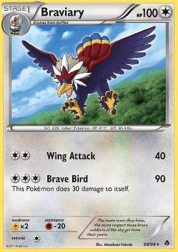 Carta Braviary (88/98) do set Poderes Emergentes — Pokémon TCG | Bynx