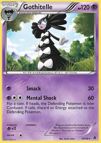 Carta Gothitelle (48/98) do set Poderes Emergentes — Pokémon TCG | Bynx