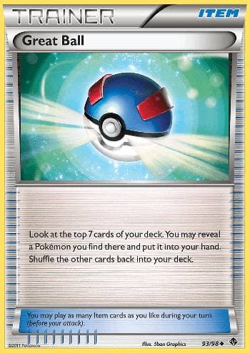 Carta Great Ball (93/98) do set Poderes Emergentes — Pokémon TCG | Bynx