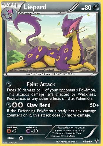 Carta Liepard (65/98) do set Poderes Emergentes — Pokémon TCG | Bynx