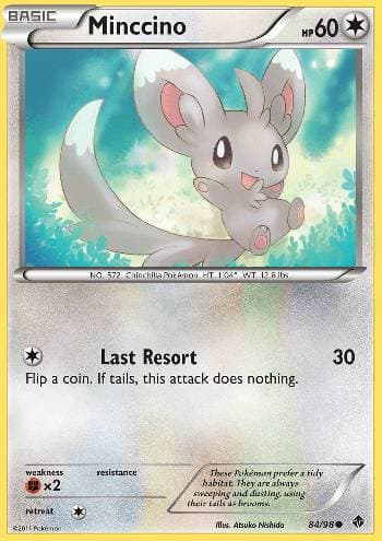 Carta Minccino (84/98) do set Poderes Emergentes — Pokémon TCG | Bynx