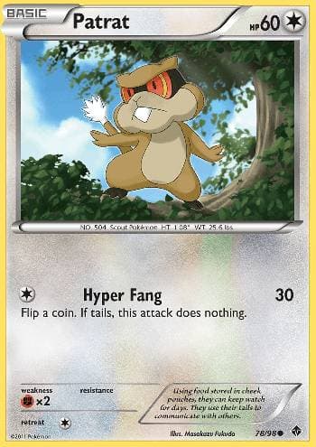 Carta Patrat (78/98) do set Poderes Emergentes — Pokémon TCG | Bynx