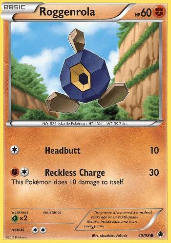 Carta Roggenrola (50/98) do set Poderes Emergentes — Pokémon TCG | Bynx