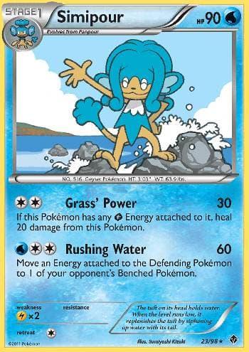Carta Simipour (23/98) do set Poderes Emergentes — Pokémon TCG | Bynx