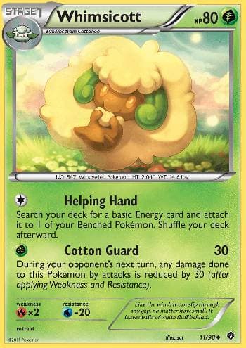 Carta Whimsicott (11/98) do set Poderes Emergentes — Pokémon TCG | Bynx