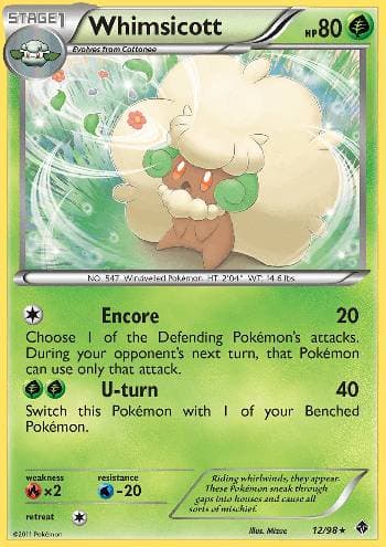 Carta Whimsicott (12/98) do set Poderes Emergentes — Pokémon TCG | Bynx