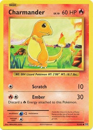 Carta Charmander (9/108) do set Evoluções — Pokémon TCG | Bynx