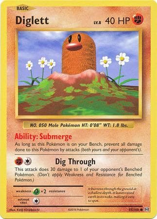 Carta Diglett (55/108) do set Evoluções — Pokémon TCG | Bynx
