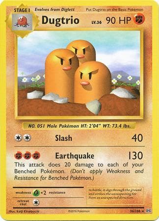Dugtrio (56/108) — Evoluções