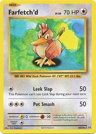 Carta Farfetch'd (68/108) do set Evoluções — Pokémon TCG | Bynx
