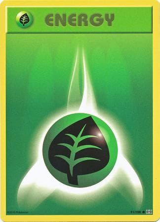 Carta Grass Energy (91/108) do set Evoluções — Pokémon TCG | Bynx