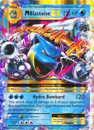 Carta M Blastoise-EX (22/108) do set Evoluções — Pokémon TCG | Bynx