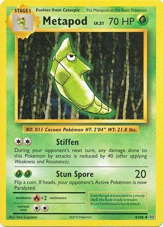 Metapod (4/108) — Evoluções