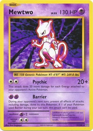 Mewtwo (51/108) — Evoluções
