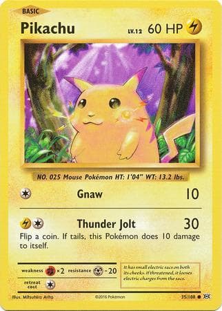 Pikachu (35/108) — Evoluções
