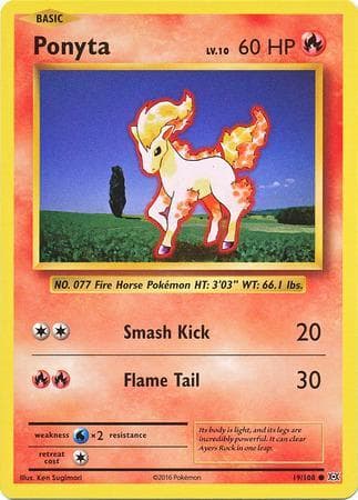 Carta Ponyta (19/108) do set Evoluções — Pokémon TCG | Bynx