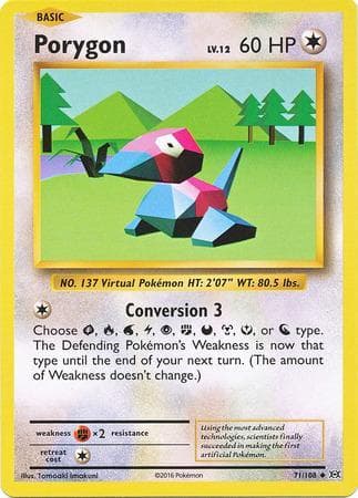 Carta Porygon (71/108) do set Evoluções — Pokémon TCG | Bynx