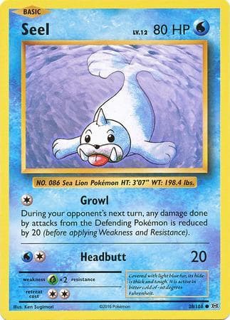 Seel (28/108) — Evoluções