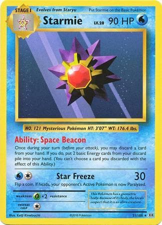 Starmie (31/108) — Evoluções