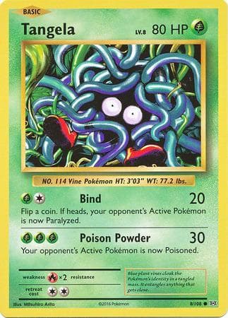 Carta Tangela (8/108) do set Evoluções — Pokémon TCG | Bynx