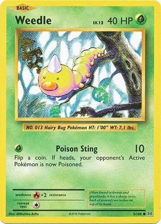 Weedle (5/108) — Evoluções