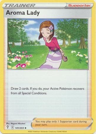 Carta Aroma Lady (141/203) do set Céus em Evolução — Pokémon TCG | Bynx