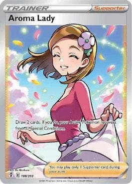 Carta Aroma Lady (199/203) do set Céus em Evolução — Pokémon TCG | Bynx