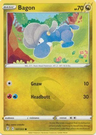 Carta Bagon (107/203) do set Céus em Evolução — Pokémon TCG | Bynx
