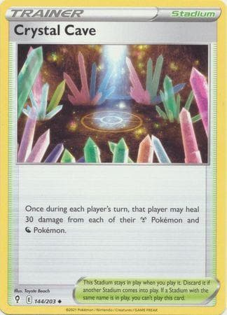 Carta Crystal Cave (144/203) do set Céus em Evolução — Pokémon TCG | Bynx