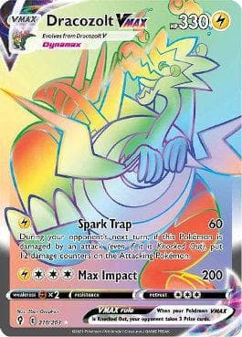 Carta Dracozolt-VMAX (210/203) do set Céus em Evolução — Pokémon TCG | Bynx