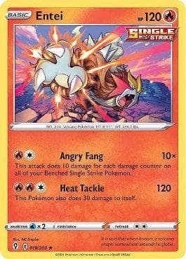 Carta Entei (19/203) do set Céus em Evolução — Pokémon TCG | Bynx