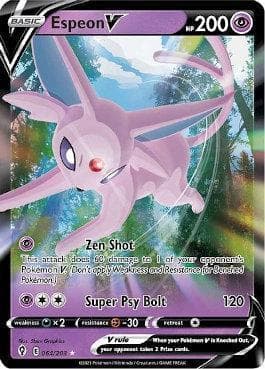 Carta Espeon-V (64/203) do set Céus em Evolução — Pokémon TCG | Bynx