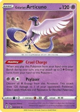 Carta Galarian Articuno (63/203) do set Céus em Evolução — Pokémon TCG | Bynx