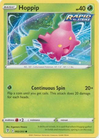 Carta Hoppip (2/203) do set Céus em Evolução — Pokémon TCG | Bynx