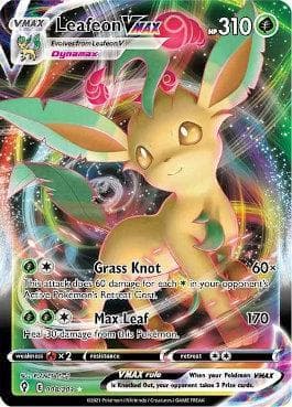 Carta Leafeon-VMAX (8/203) do set Céus em Evolução — Pokémon TCG | Bynx