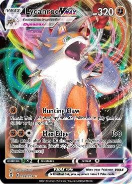 Carta Lycanroc-VMAX (92/203) do set Céus em Evolução — Pokémon TCG | Bynx