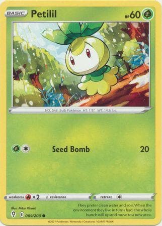 Carta Petilil (9/203) do set Céus em Evolução — Pokémon TCG | Bynx
