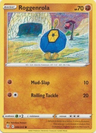 Carta Roggenrola (86/203) do set Céus em Evolução — Pokémon TCG | Bynx