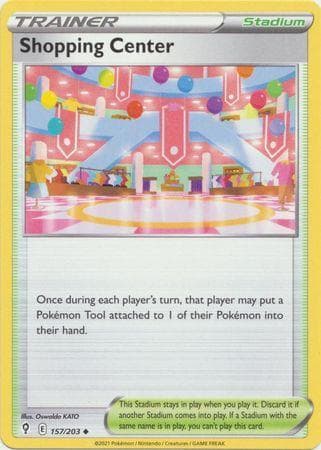 Carta Shopping Center (157/203) do set Céus em Evolução — Pokémon TCG | Bynx