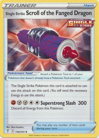 Single Strike Scroll of the Fanged Dragon (158/203) — Céus em Evolução