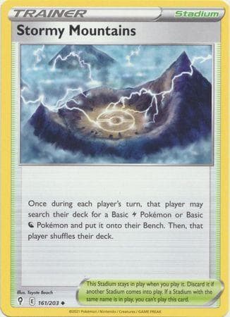 Carta Stormy Mountains (161/203) do set Céus em Evolução — Pokémon TCG | Bynx