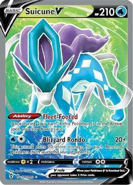 Carta Suicune-V (173/203) do set Céus em Evolução — Pokémon TCG | Bynx