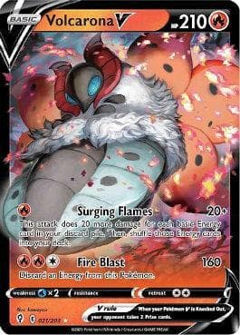 Carta Volcarona-V (21/203) do set Céus em Evolução — Pokémon TCG | Bynx