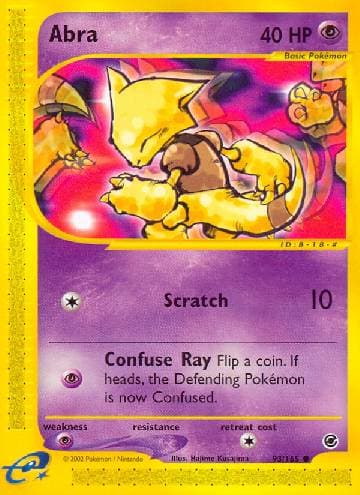 Carta Abra (93/165) do set Expedition — Pokémon TCG | Bynx